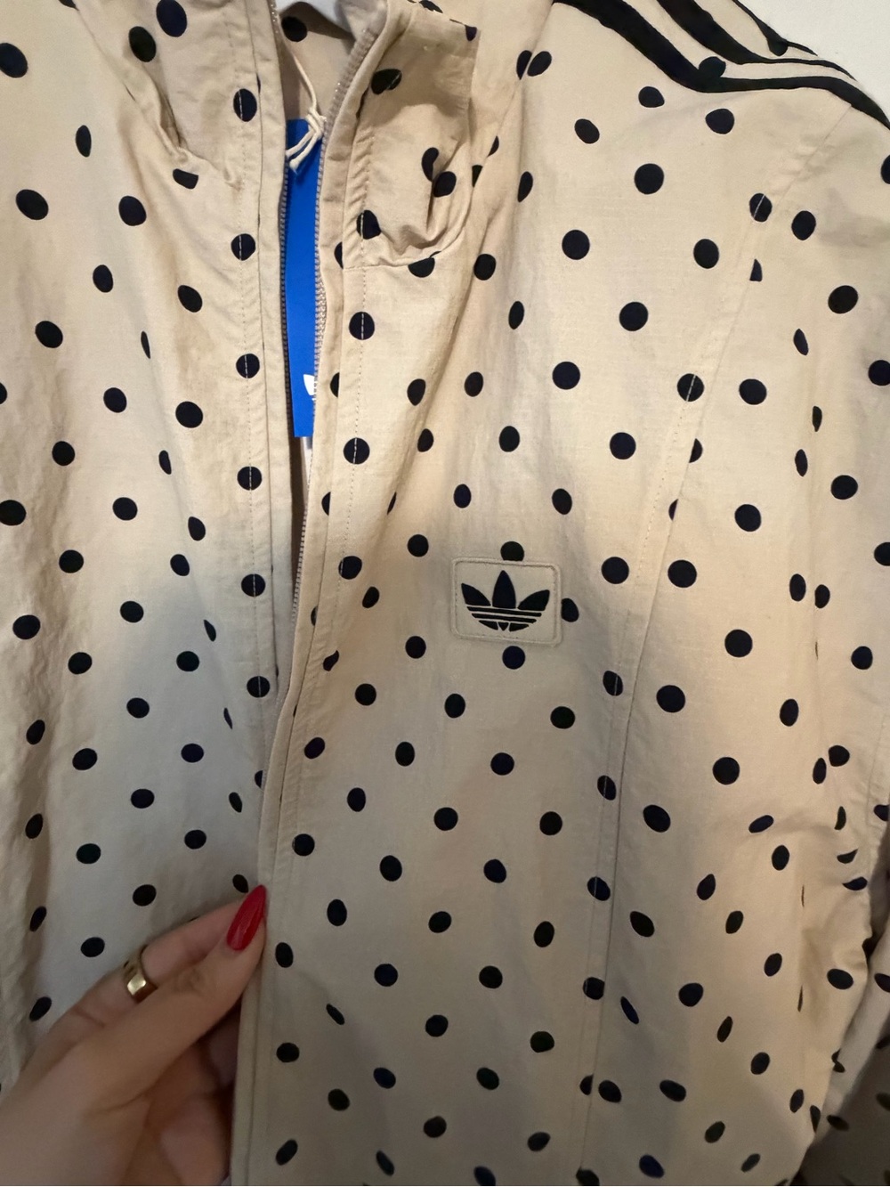 NEW adidas Originals x ASOS
Cream Polka Dot Jacket - Picture 4 of 8